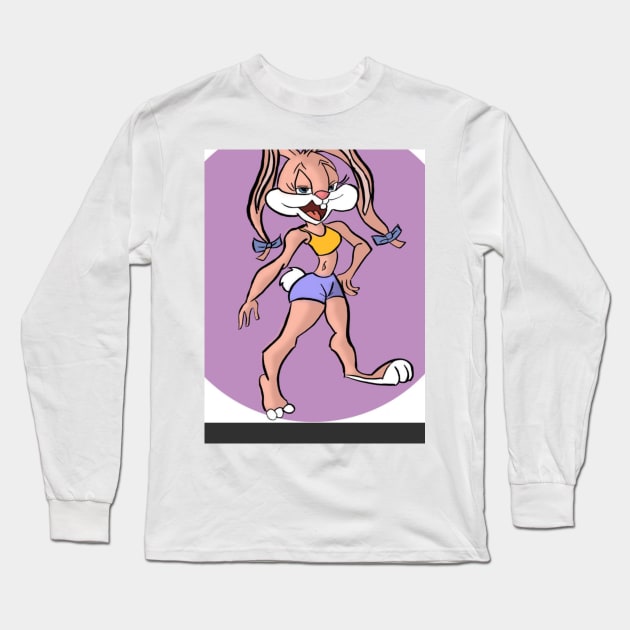 Babs Bunny t - shirt Long Sleeve T-Shirt by cartoonwatch1